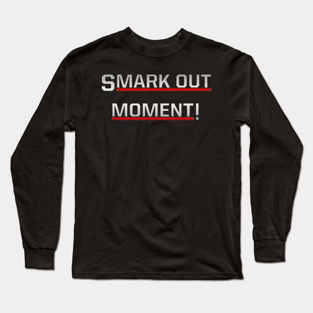 Smark Out Moment Logo (Silver v2 Square) Long Sleeve T-Shirt by Smark Out Moment